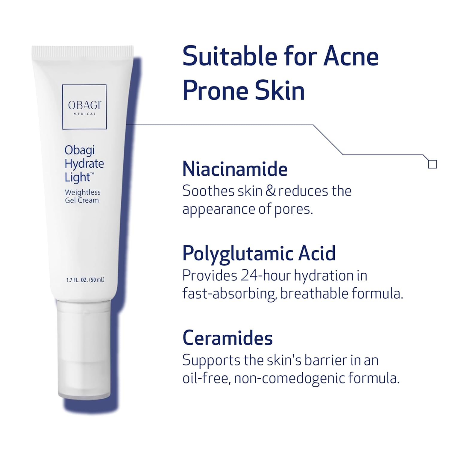 Obagi Hydrate Light Gel Cream Moisturizer 1.7oz