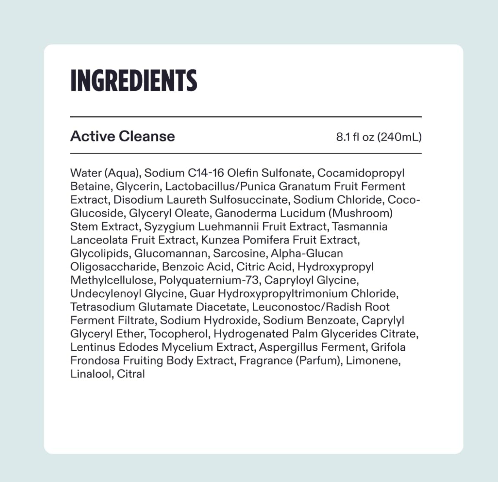 Nutrafol Men's Active Cleanse Shampoo and Conditioner 8oz