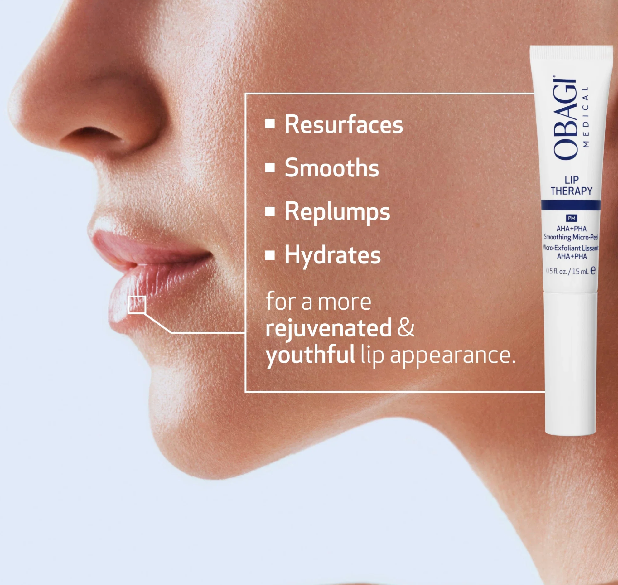 Obagi PM Lip Therapy AHA + PHA Smoothing Micro-Peel